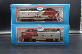 Vtg Model Power HO Santa Fe F3 Diesel Locomotives #6730 Powered &amp; #6731 ... - $49.99