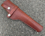 Hunter Brown  Leather Belt Holster 1100 4 OE Snap Lock Long Barrel EUC - $33.92