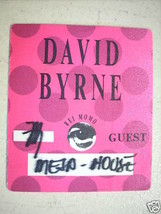 DAVID BYRNE UNUSED 1989 BACKSTAGE PASS TALKING HEADS - $11.87