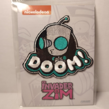 Invader Zim Gir DOOM Iron On Patch Official Nickelodeon Collectible Fashion - £11.52 GBP