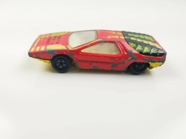 Matchbox Alfa Carabo 1970 No 75 Lesney England Yellow Red Diecast Car - £18.08 GBP