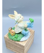 Russ Easter Bunny Rabbit Rites of Spring Figurine with Frogs - £3.73 GBP