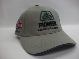 Pioneer Dupont Company Seed Corn Hat Gray Hook Loop Baseball Cap - £15.93 GBP