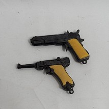 Lot of 2 Vintage TOY Miniature Luger and Colt 45 Cap Guns Keychains - $23.65