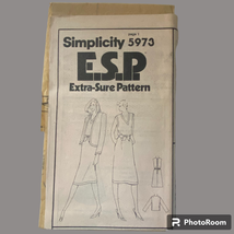Simplicity 5973 Dress Jacket Pattern Miss 12-16 1983 Uncut No Envelope Unlined - $9.87