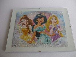 Disney Princesses Belle Jasmine And  Rapunzel Framed  Puzzle Wall Art - £12.57 GBP