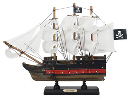 Wooden Captain Hooks Jolly Roger from Peter Pan White Sails Limited Model Pir... - £40.94 GBP