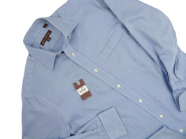 NEW $195 Hickey Freeman Dress Shirt! 15 34  Heavier Weight Twill   French Cuff - £59.82 GBP