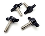 5/16&quot; x 1&quot; Thumb Screw T Bolts Black Butterfly Tee Wing Knob Stainless 4... - $12.34