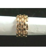 GOLD LINKS finger ring Sz 7 - $2.72 CAD