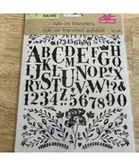 Crafter’s Square Paper Crafts Rub-on Transfers Sheets Alphabet Unopened - $9.73