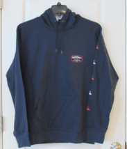 QuickSilver Into The Clouds Pullover  Fleece Hoodie Navy Men&#39;s Sz L NWT - $430.65 MXN