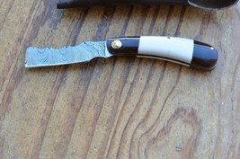 2 damascus custom made folding knife Laguiole Type From The Eagle Collection 963 - £46.65 GBP