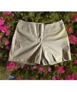 NWT Apt 9 Shorts Women&#39;s Size 8 Tan Beige Cotton Blend Stretch Mid Rise ... - $27.72