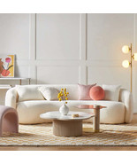 Yazgur 93.6&#39;&#39; Mid Century Modern Curved Living Room Sofa, 4-Seat Boucle ... - $2,807.78 CAD+