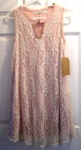Lace Shift Dress with Ivory Lace Size Small NWT Andree by Unit  - £19.95 GBP