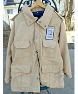 VTG Sportsmaster tan/beige Men&#39;s XL Jacket Chicago Bears Patch - £82.58 GBP