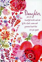 Daughter You Are Beautiful Inside And Out - Valentines Greeting Card - 2... - $1.39 Daughter You Are Beautiful Inside And Out - Valentines Greeting Card - 2... - $1.39