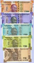 Full of 5, India, 200, 100, 50, 20, 10 Rupees, Brand New Bank Issue, UNC... - $13.93