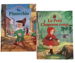 II Etait une fous Lot of 2 Pinocchio &amp; Le Petit Chaperon Rouge French Books - $12.60