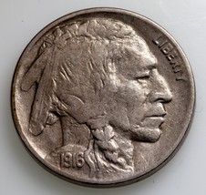 1916-D 5C Buffalo Nickel En Très Fin + VF + État, Naturel Couleur, Compl... - $62.94