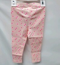 Cat & Jack Toddler Girls' 18 Month Heart Leggings Pink Hearts image 3