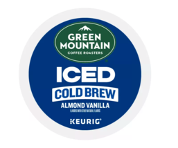GREEN MOUNTAIN ALMOND VANILLA COLD BREW BREW OVER ICE COFFEE 10 CT K-CUPS - $9.99