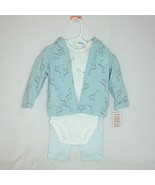 Carter&#39;s Baby Girls Just One You 3 Pc Set 9 months Hoodie Bodysuit Leggi... - $25.61 CAD