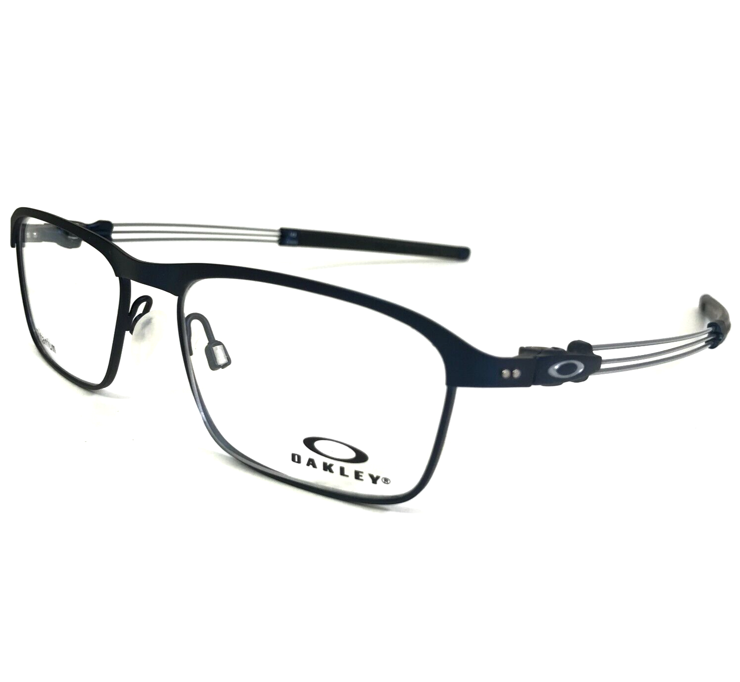 Primary image for Oakley Eyeglasses Frames OX5124-0353 Matte Blue Silver Square Full Rim 53-17-143