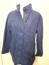 Old Navy Navy Long Sleeve Cargo Jacket Women&#39;s Size M - £11.20 GBP