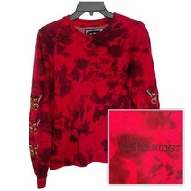 Blind Rooster Red Black Tie Dye Influencer Sweatshirt Medium - $42.08