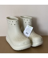 Crocs Unisex Adult Crush Waterproof Platform Boots- Bone- Women’s Size 7... - $44.99
