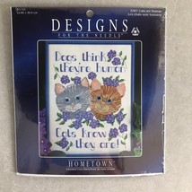 Designs For The Needle 5367 Cats are Human Counted Cross Stitch Kit NEW - $19.34