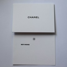 Authentic CHANEL White Greeting Card &amp; Envelope &quot;BEST WISHES&quot; Blank Gift... - £6.29 GBP