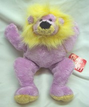 Gund Soft Louie The Purple &amp; Yellow Lion 9&quot; Plush Stuffed Animal Toy - £14.64 GBP