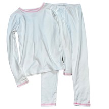 CuddlDuds Long Sleeve Top &amp; Pants Set Girls Sz Small (5/6) - £11.32 GBP