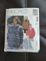 McCalls 9085 Lined Unlined Jacket Sewing pattern sz xs-m UNCUT 1997 Vintage - £6.85 GBP