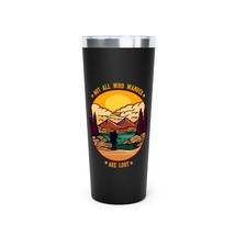 Personalized 22oz Engraved Copper Vacuum Tumbler - Retro &quot;Not All Who Wander Are - £36.62 GBP