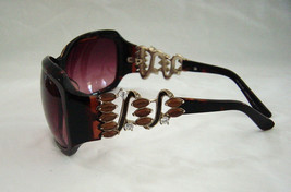 Dolce &amp; Gabbana Womens Jeweled Brown Wrap Sunglasses D6631 64-14-130 - £54.28 GBP