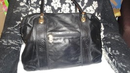 Marino Orlandi Large Genuine Leather Satchel Zippered Front and Inside Pocket - £109.99 GBP
