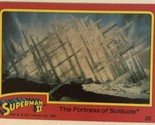 Superman II 2 Trading Card #20 Fortress Of Solitude - $1.97