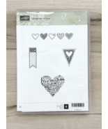 Stampin&#39; Up Language of Love Stamp Set, gently used, 4 stamps, card making - $16.80