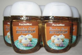 Bath And Body Works Pocket Bac Hand Gel Set Lot Of 5 Bourbon Street Buttercream - £14.16 GBP