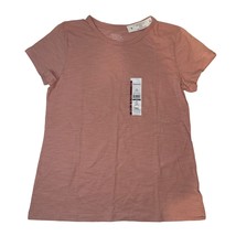Time and Tru Womens Light Pink Short Sleeve Slub Crew Tee T-shirt Size S... - £11.95 GBP