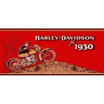 (2) American Flyer Allaboard Billboard HARLEY-DAVIDSON 1930 Adhesive Sticker - £4.71 GBP