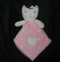 Baby Gear 2016 White Kitty Cat Pink Security Blanket Stuffed Plush Soft Lovey - £29.13 GBP