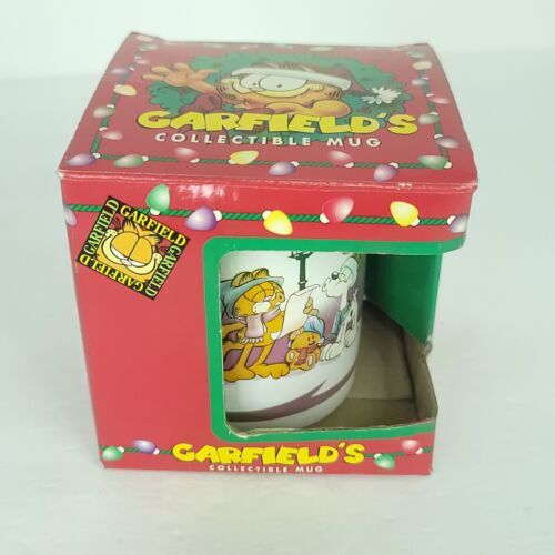 Primary image for Garfield Good Carols Lately Coffee Mug Christmas Singing Vintage 1996 Paws  NEW