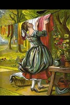 The Maid was in the Garden hanging out the clothes by Kronheim &amp; Dalziels - Art  - £17.85 GBP+