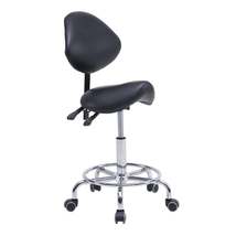 Ergonomic Saddle Stool Chair Backrest Swivel Hydraulic Tilt Wheels - $114.99