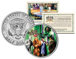 Wizard Of Oz &quot;The Gatekeeper&quot; Colorized Jfk Kennedy Half Dollar Us Coin Licensed - £6.84 GBP